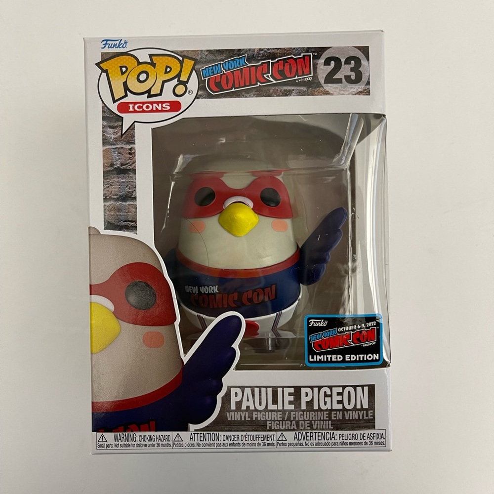 Paulie Pigeon NYCC Comic Con 2022 Funko Pop! Icon